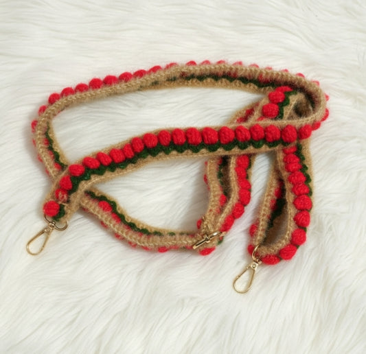 Adjustable Belt for Bags- Tulip- Red